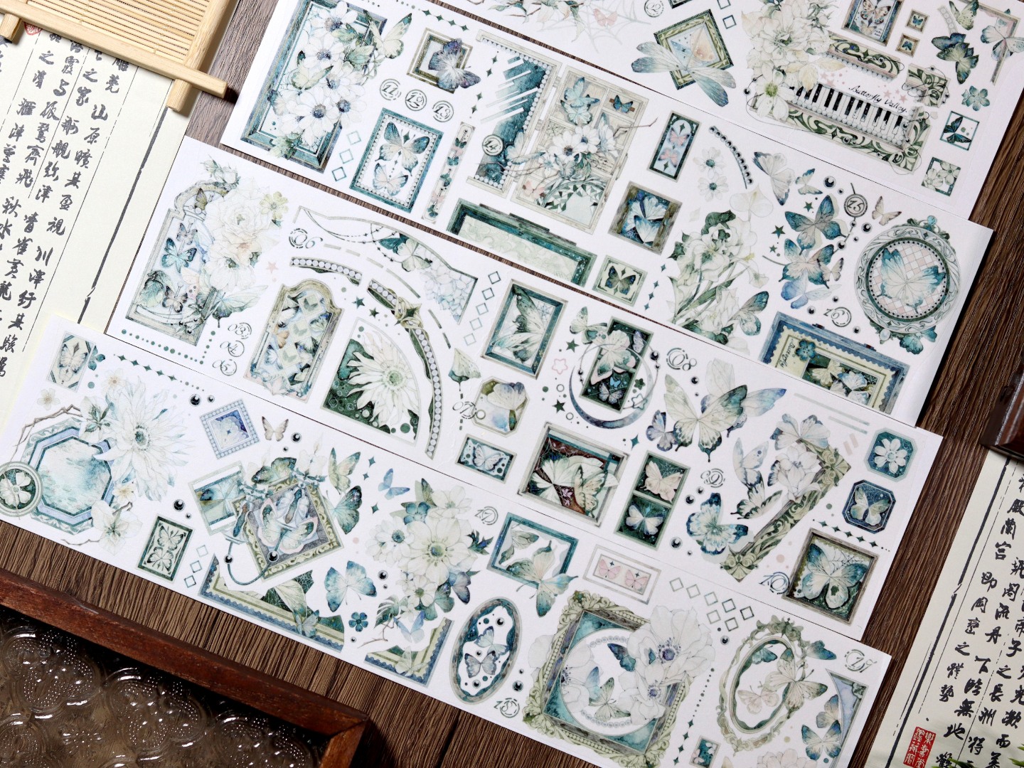 Wines Washi Tape Sample - Painted Green