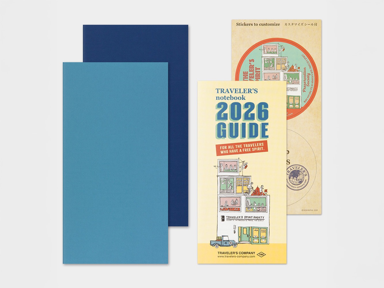 2026 Weekly + Memo Diary - Traveler's Notebook Refill Set (Regular Size)