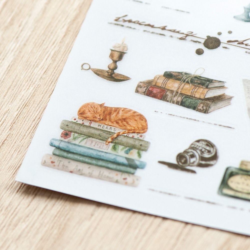 MU Print-On Transfer Stickers 260 - Bookshop & Letters