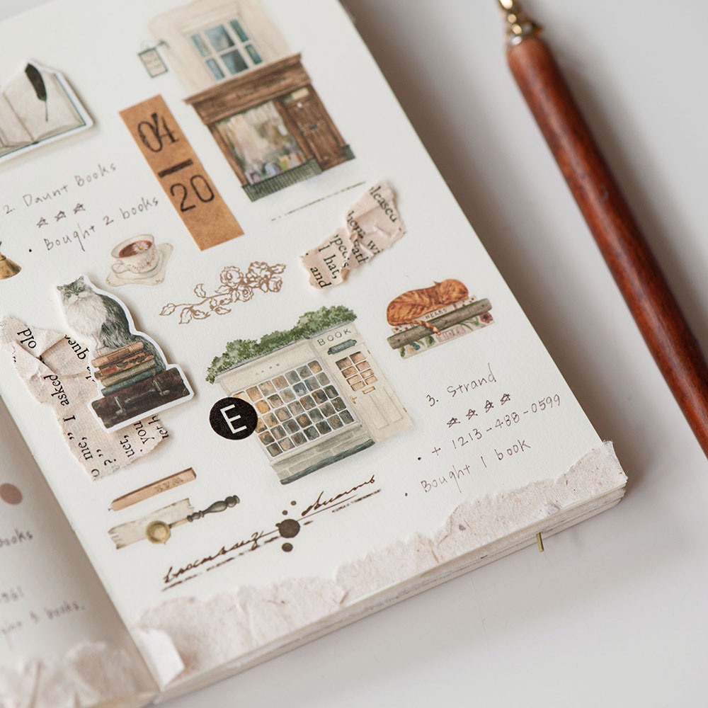 MU Print-On Transfer Stickers 260 - Bookshop & Letters