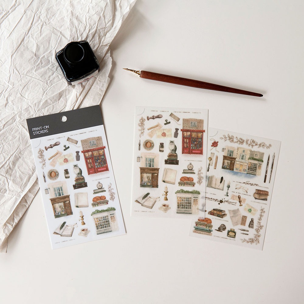 MU Print-On Transfer Stickers 260 - Bookshop & Letters
