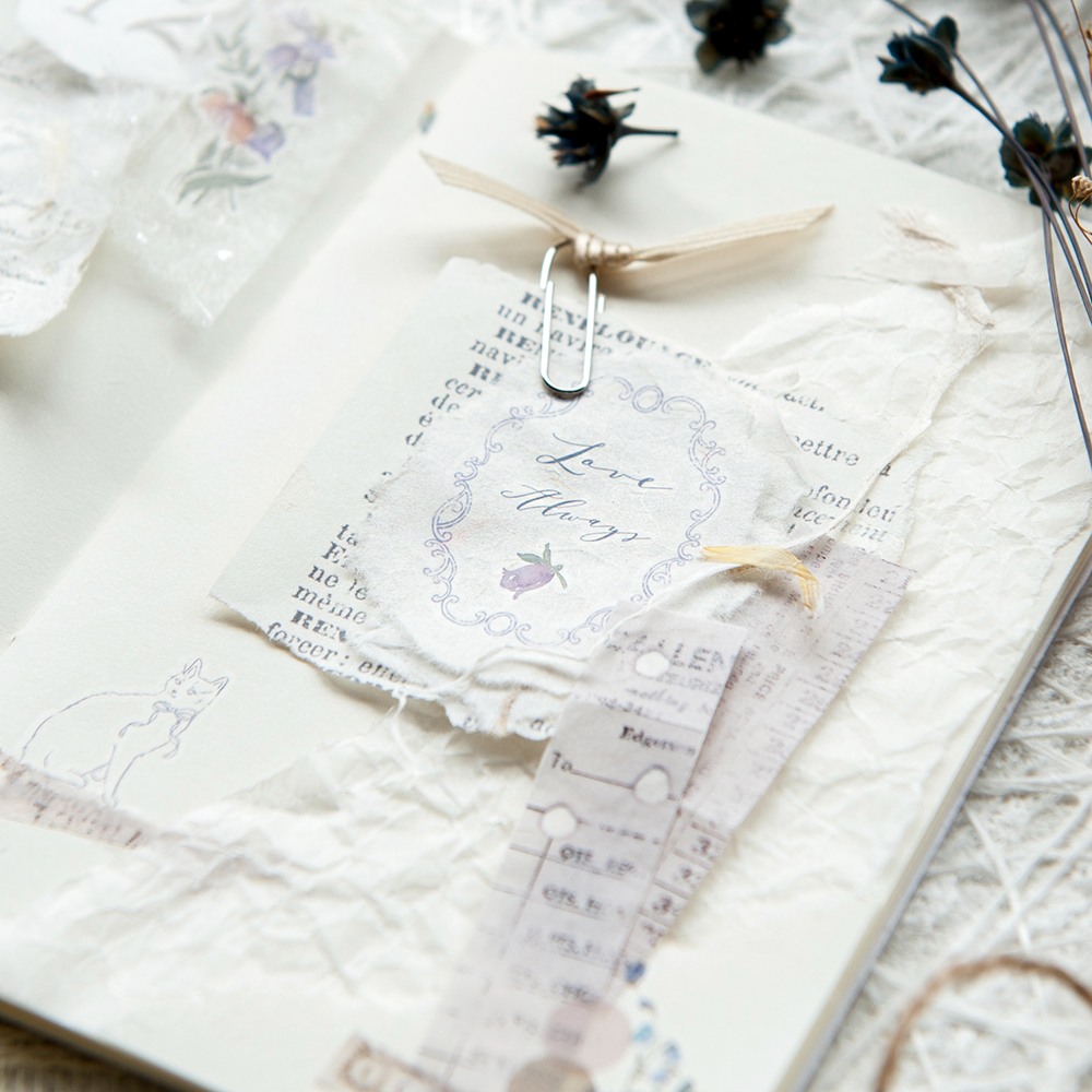 MU Print-On Transfer Stickers 261 - Floral Frames & Poetry