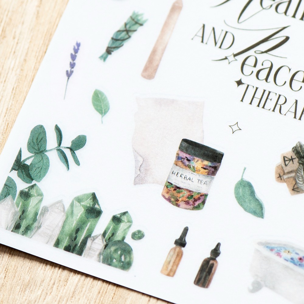 MU Print-On Transfer Stickers 262 - Self-Care & Healing