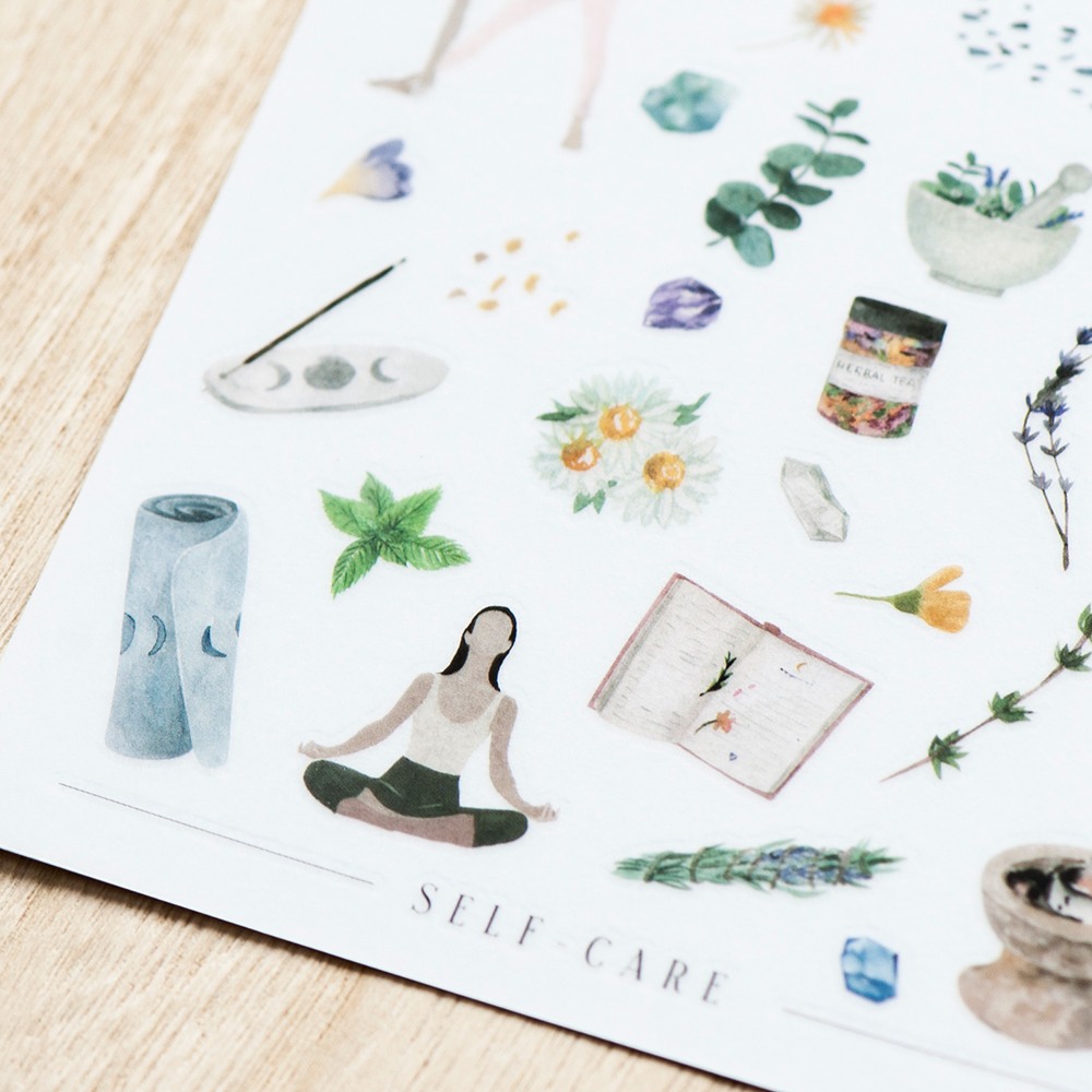 MU Print-On Transfer Stickers 262 - Self-Care & Healing