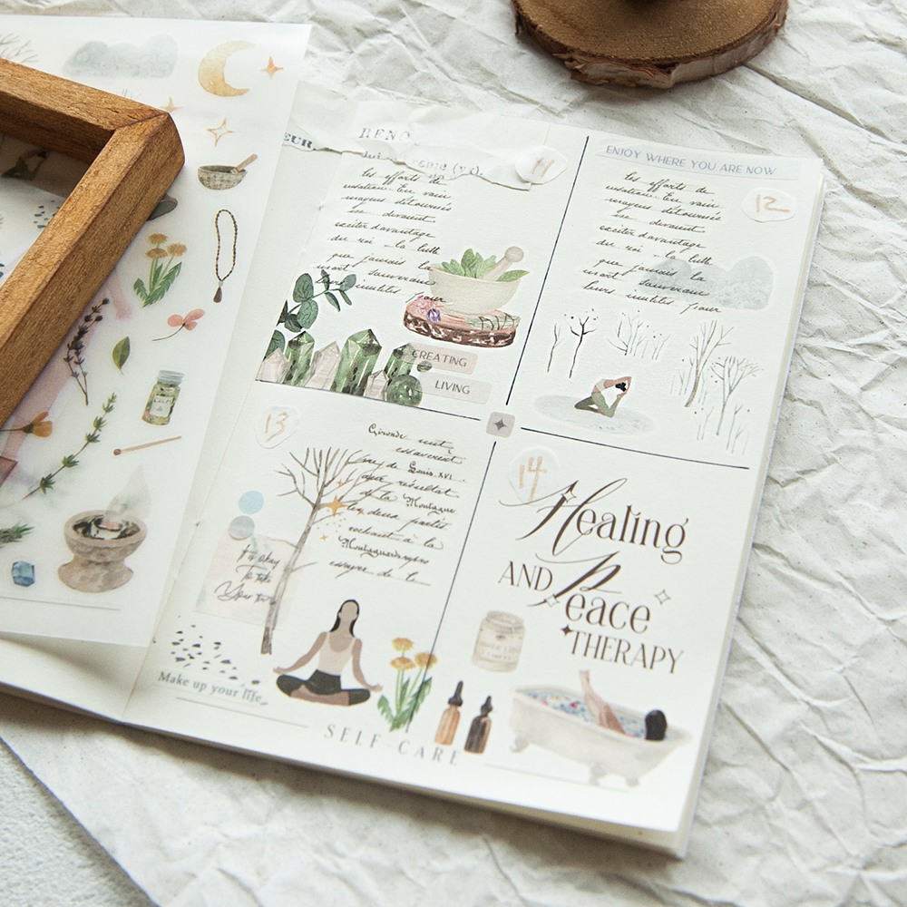 MU Print-On Transfer Stickers 262 - Self-Care & Healing