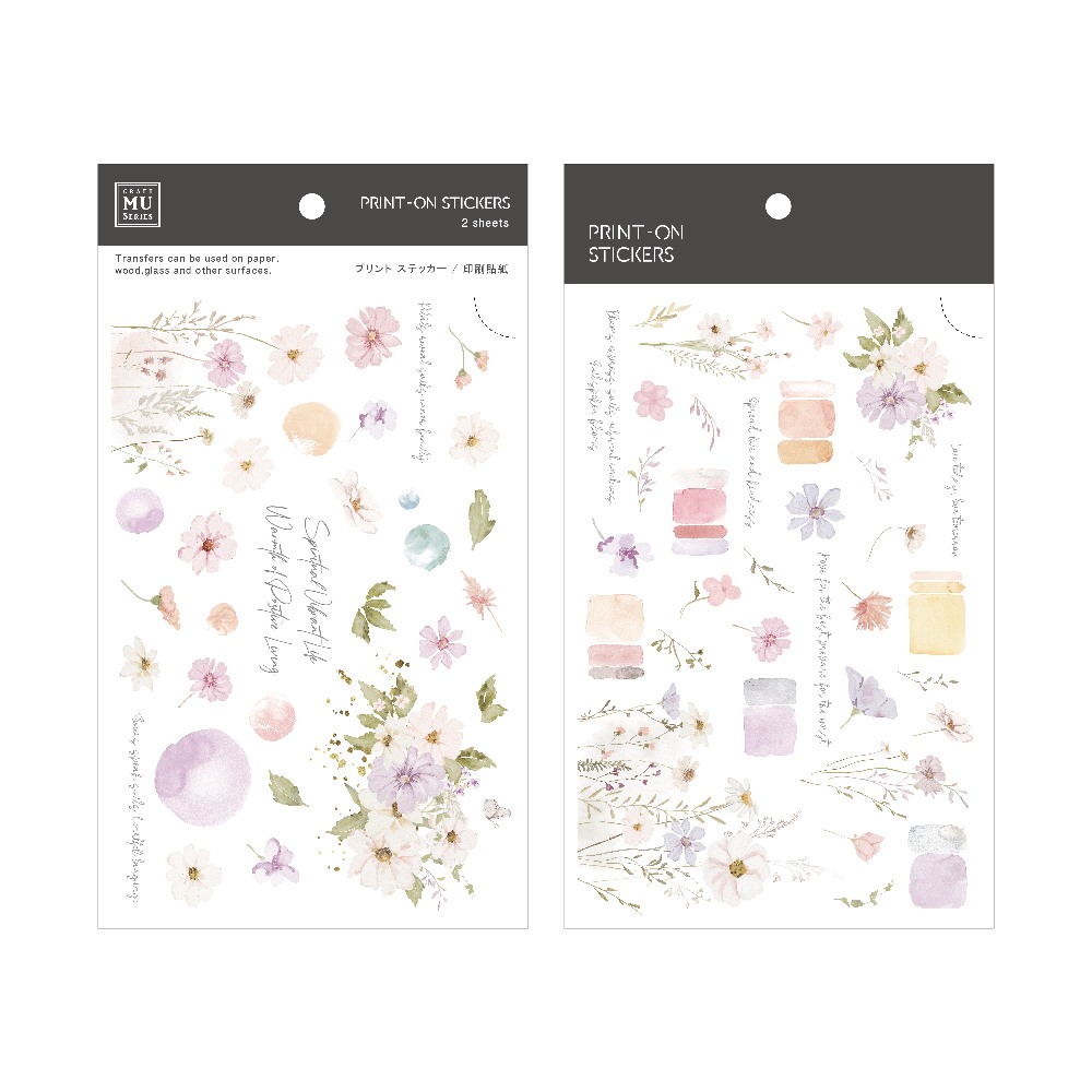 MU Print-On Transfer Stickers 266 - Secret Garden