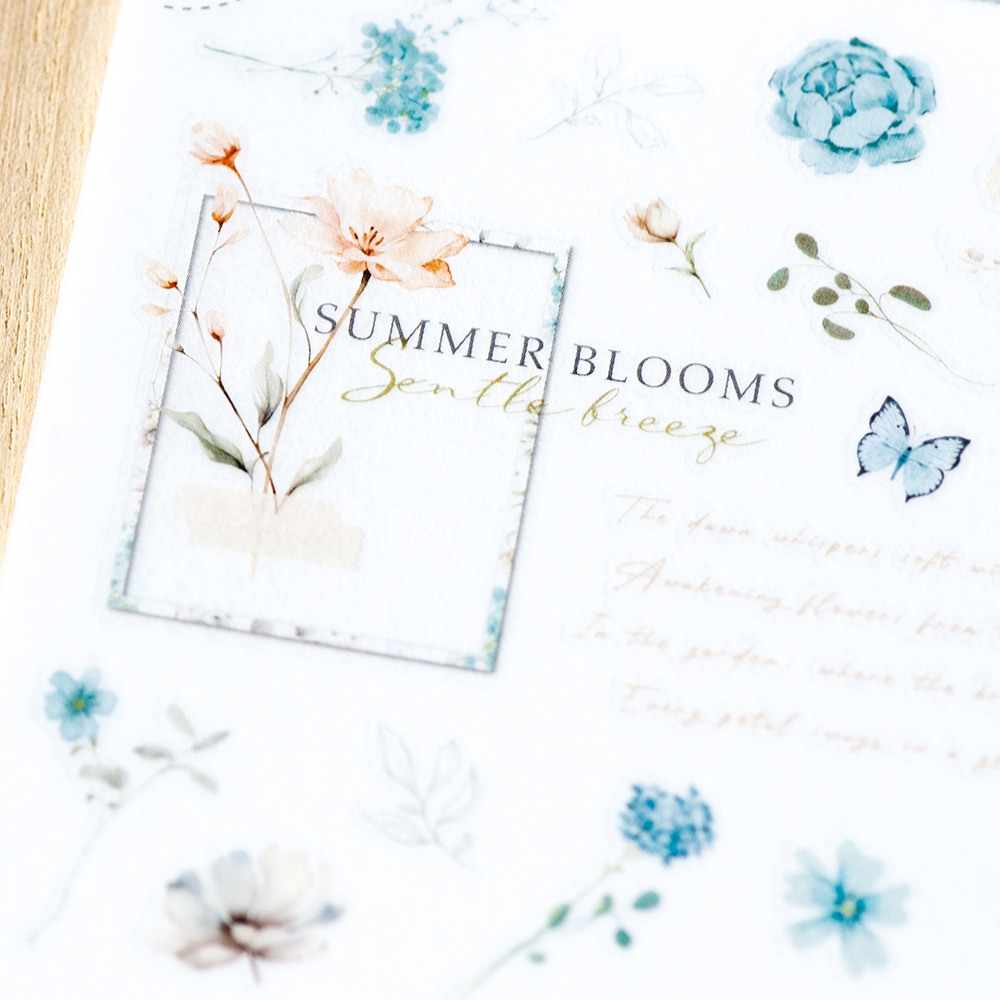 MU Print-On Transfer Stickers 268 - Summer Blooms