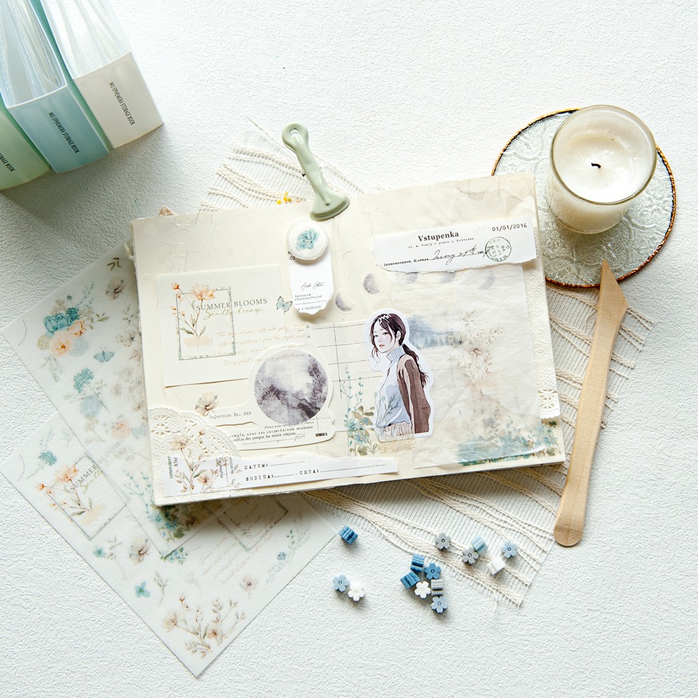 MU Print-On Transfer Stickers 268 - Summer Blooms