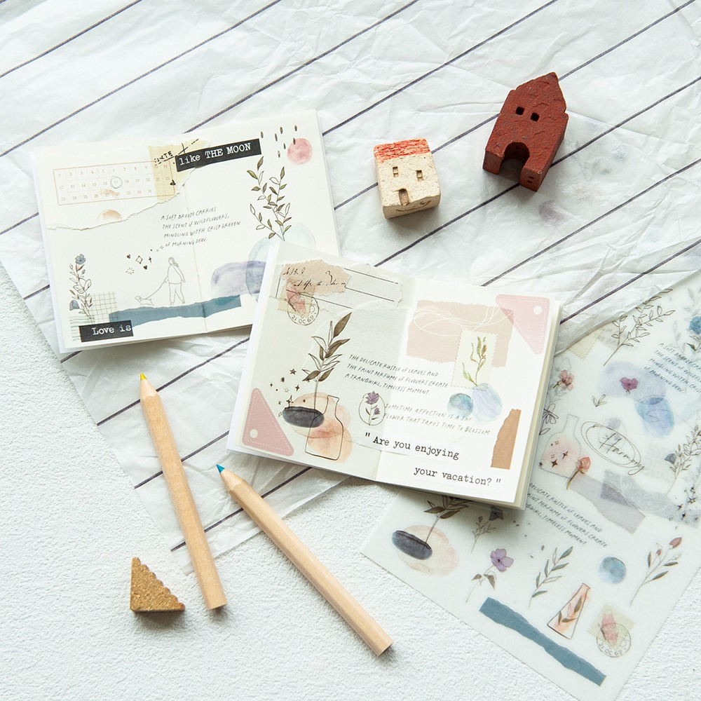 MU Print-On Transfer Stickers 269 - Watercolor Botanical