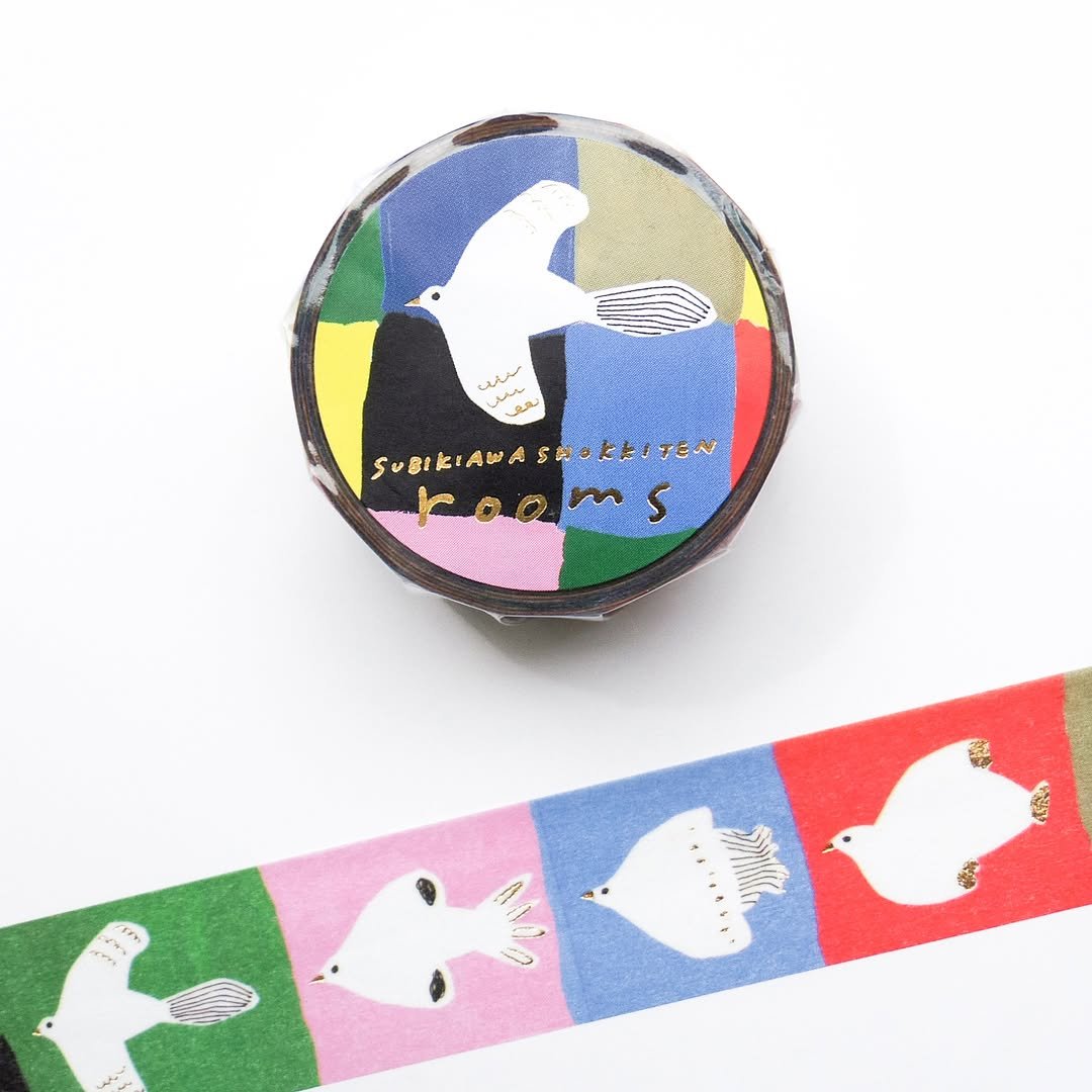 Cozyca x Subikawa Foil-Stamped Masking Tape - Rooms