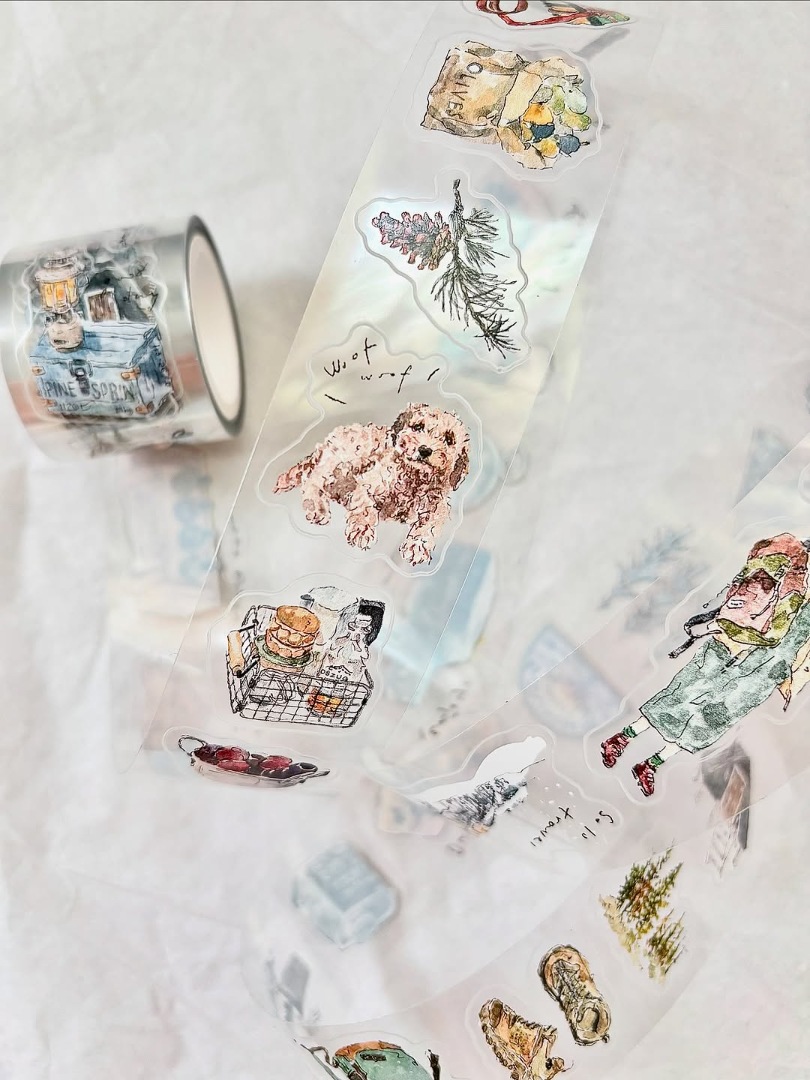 Pion Glossy PET Tape Kiss-Cut - Solo Travel