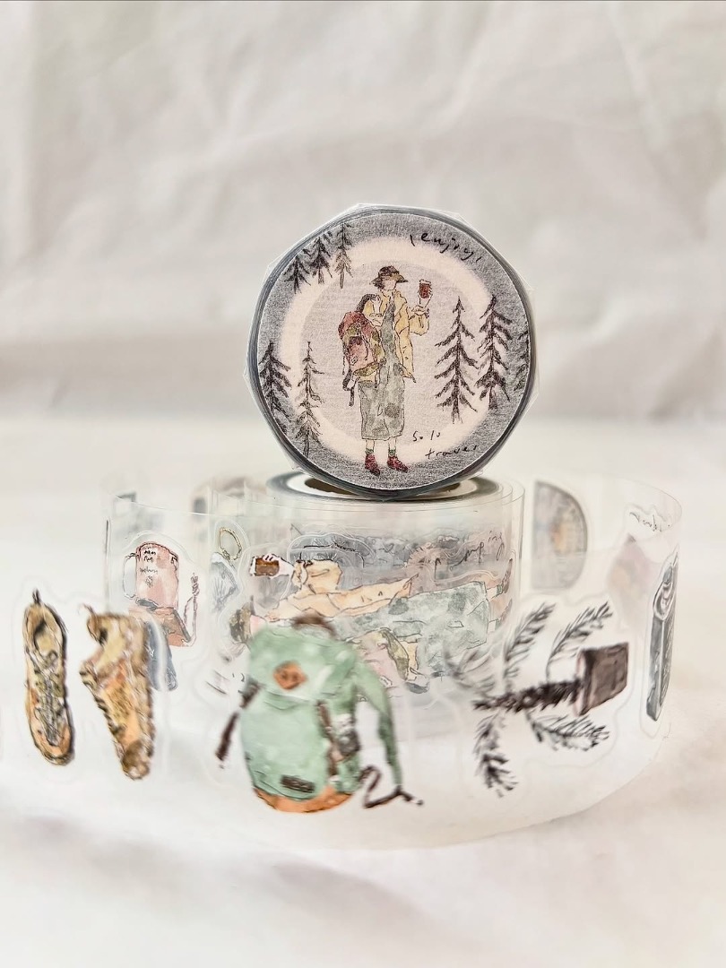 Pion Glossy PET Tape Kiss-Cut - Solo Travel