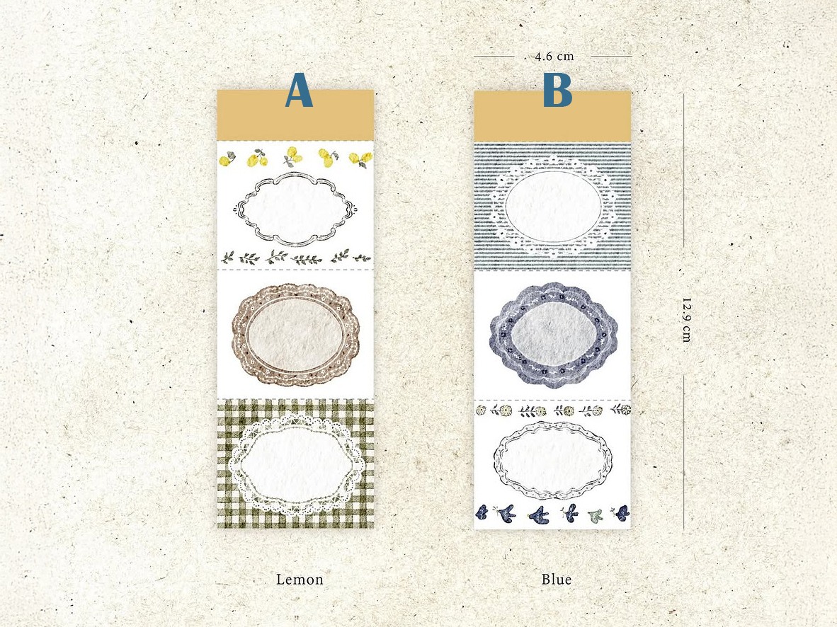 Pion Notepad - Lemon And Blue