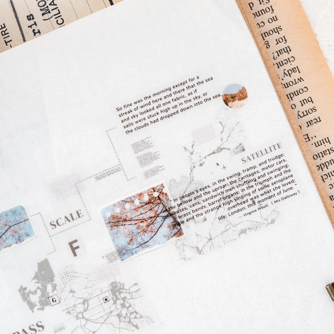 Stationery Instinct Matte PET Tape - Map