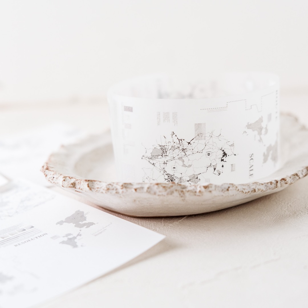 Stationery Instinct Matte PET Tape - Map