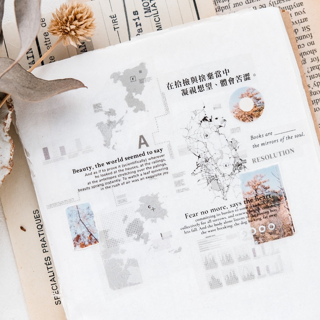 Stationery Instinct Matte PET Tape - Map