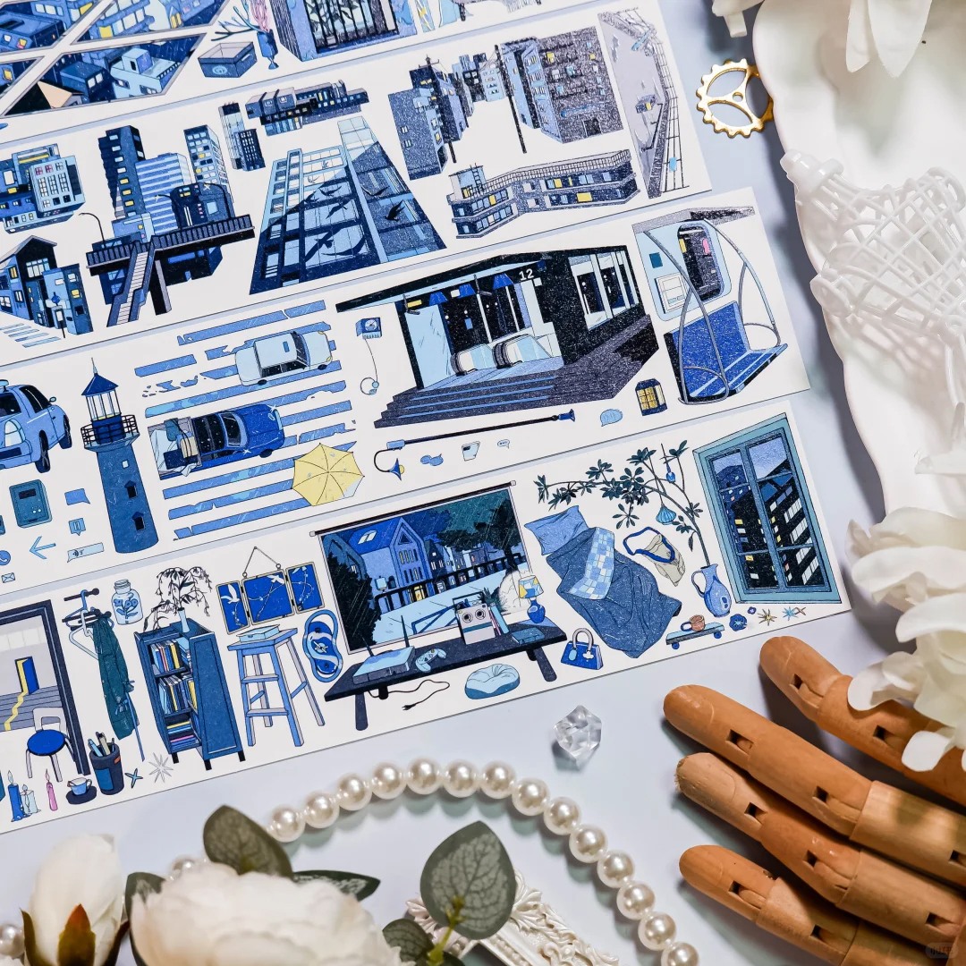 Innocent Boyfriend Washi Tape Sample - Twilight Approaches