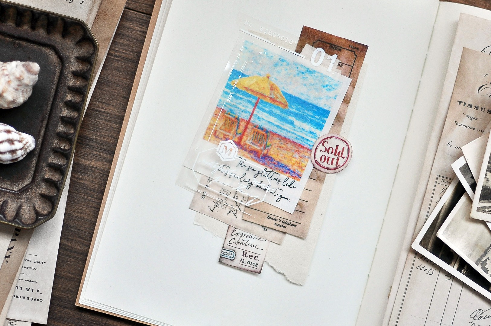 Miaostelle Washi Tape - Vintage Label 5