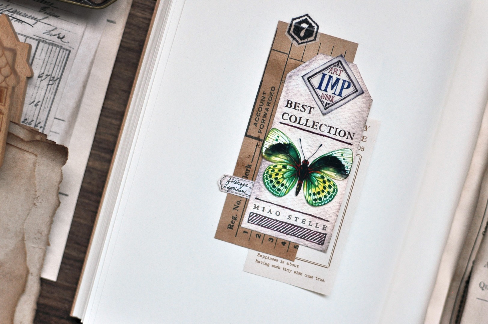 Miaostelle Matte PET Tape - Butterfly Specimen