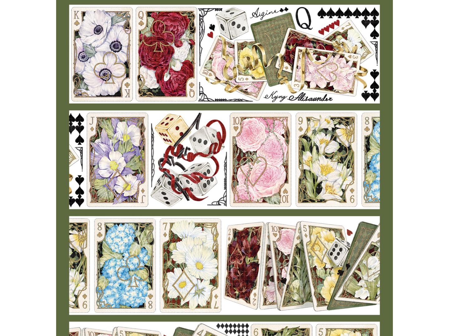 Shine Washi Tape Sample - Chitose