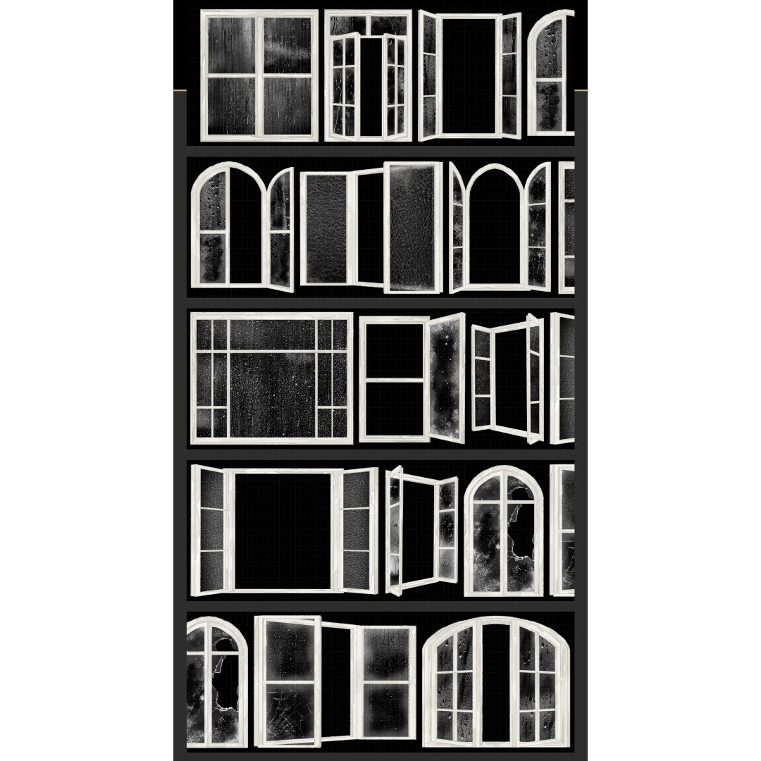 Wines PET Tape Sample - Snow WIndow