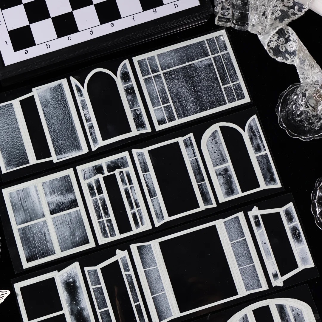 Wines PET Tape Sample - Snow WIndow