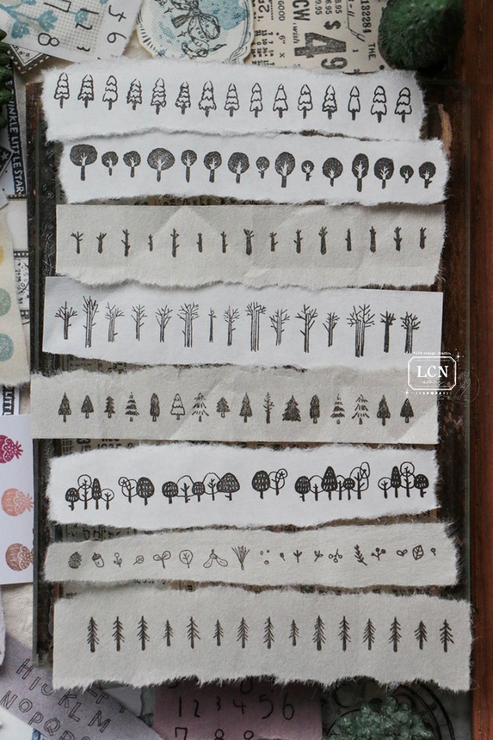 LCN Clear Stamp - Trees And Flowers