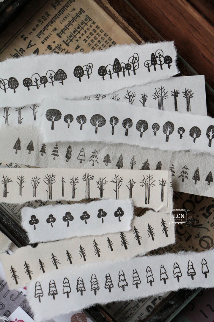 LCN Clear Stamp - Trees And Flowers