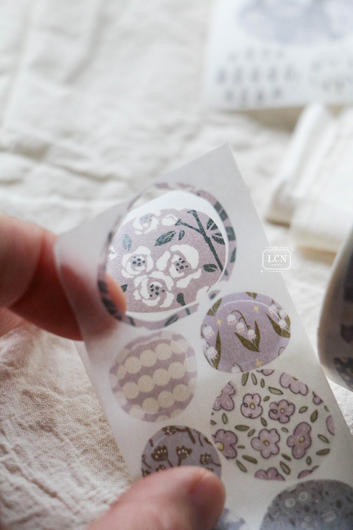 Lin Chia Ning Kiss-Cut Washi Tape - Gobblestone