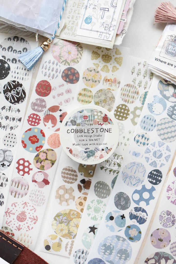 Lin Chia Ning Kiss-Cut Washi Tape - Gobblestone