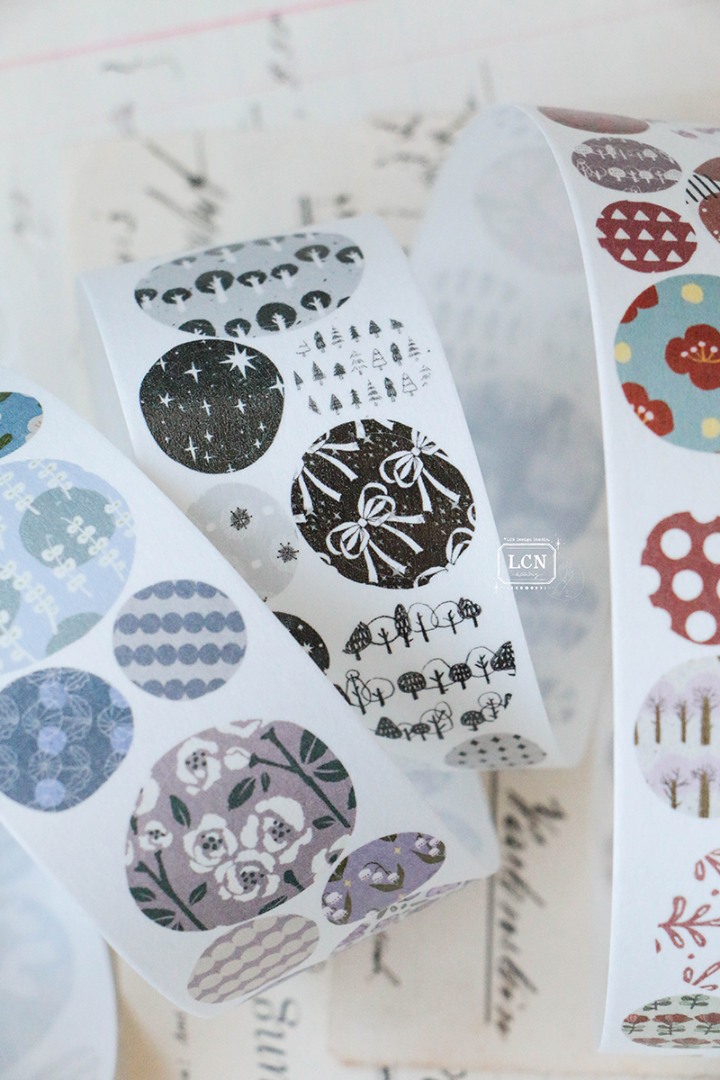 Lin Chia Ning Kiss-Cut Washi Tape - Gobblestone