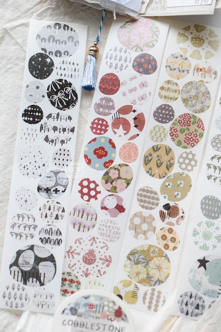 Lin Chia Ning Kiss-Cut Washi Tape - Gobblestone