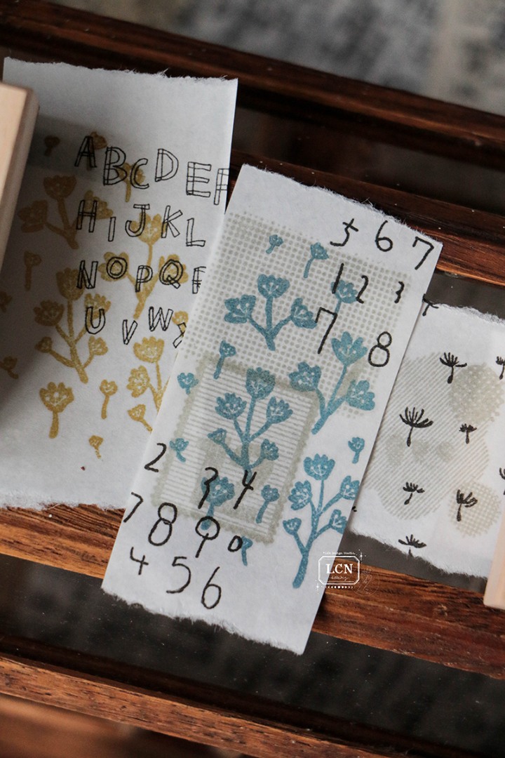 Lin Chia Ning Wooden Rubber Stamp - Gypsophila