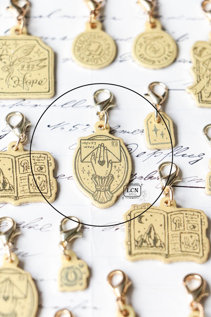LCN Brass Charm - Hand Clip