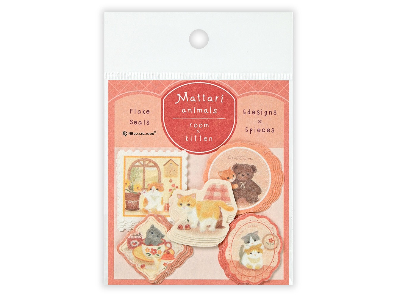 NB Co. Sticker Flakes Mattari Animals - Room x Kitten