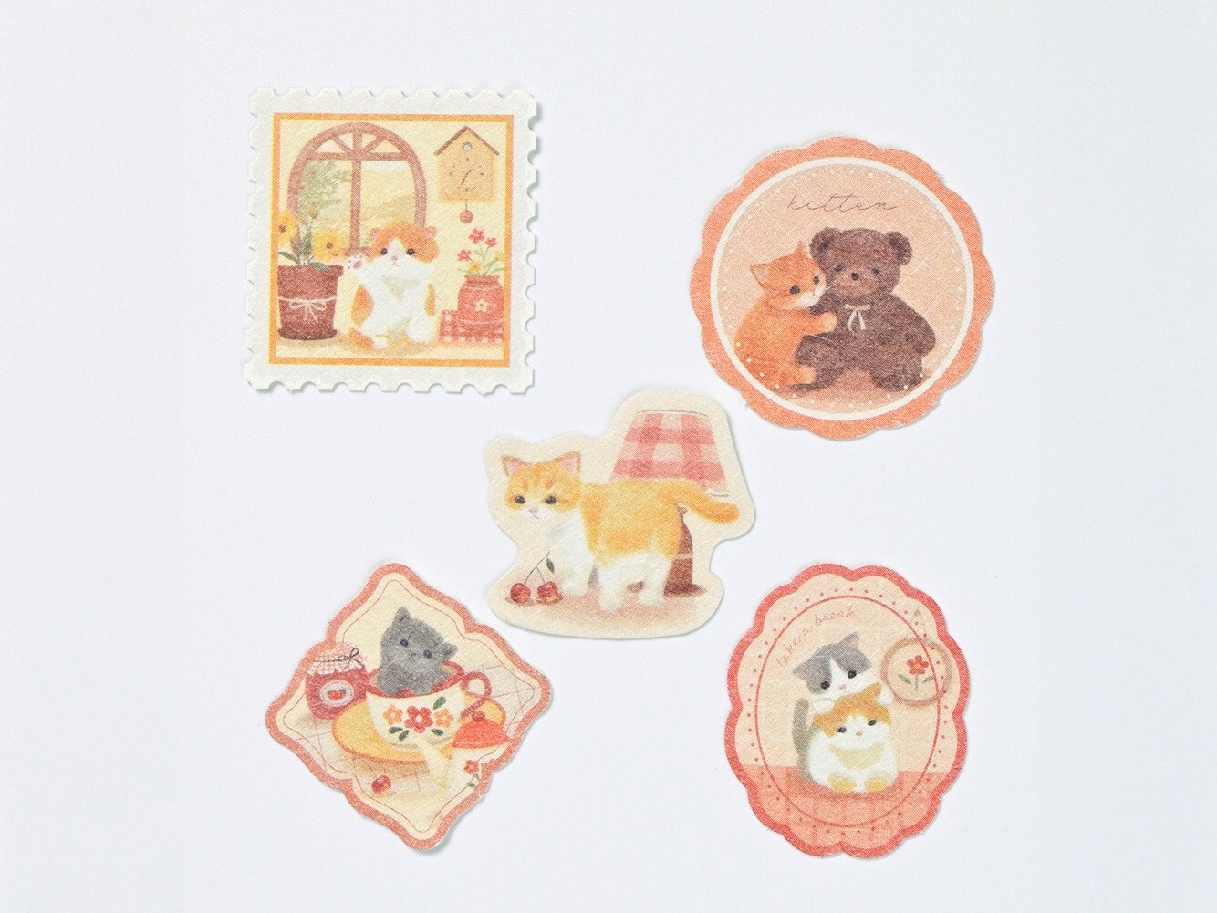 NB Co. Sticker Flakes Mattari Animals - Room x Kitten