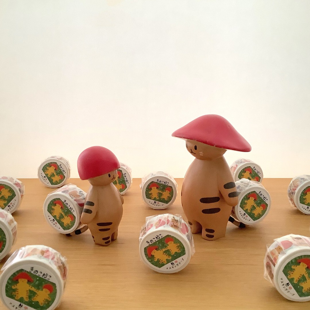 4Legs Washi Tape - Mushroom Cat 2