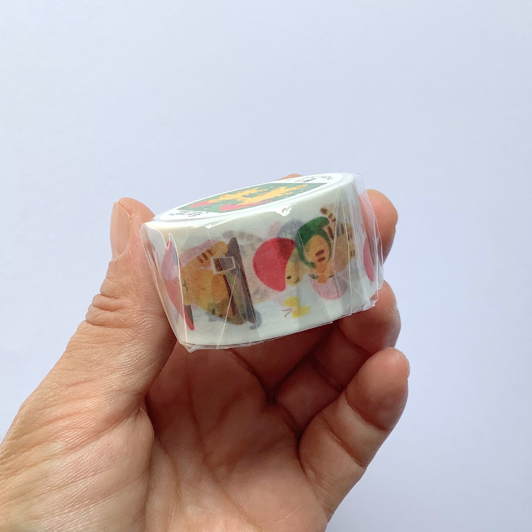 4Legs Washi Tape - Mushroom Cat 2