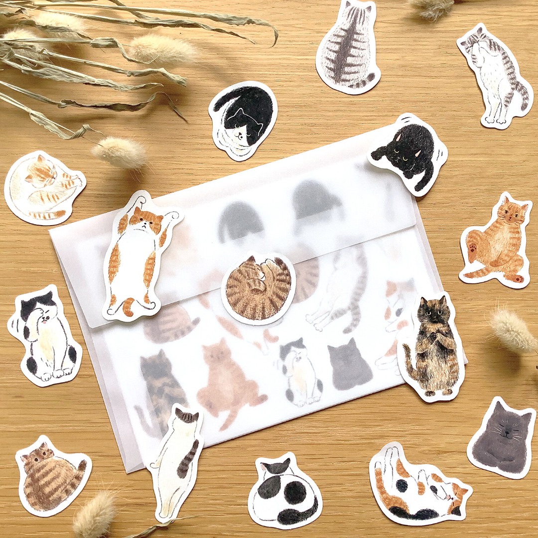 4Legs Flake Sticker Set - I Like Cats