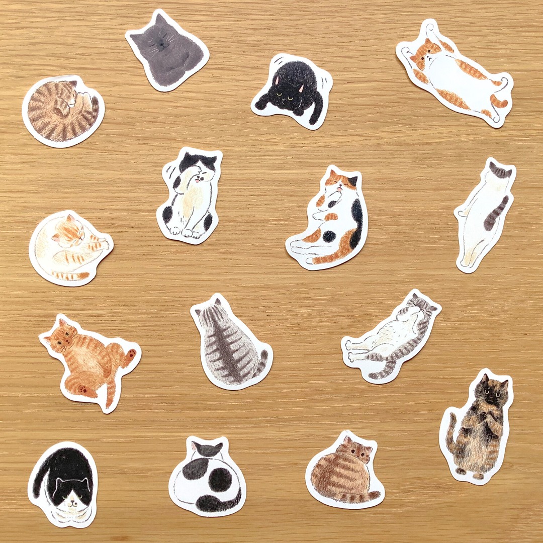 4Legs Flake Sticker Set - I Like Cats