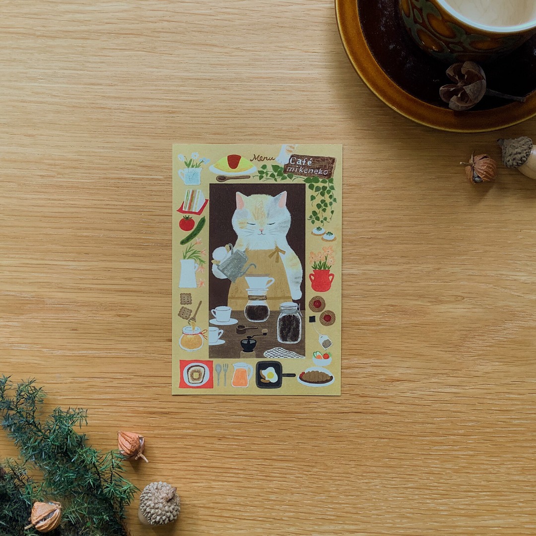 4Legs Postcard - Cat Cafe