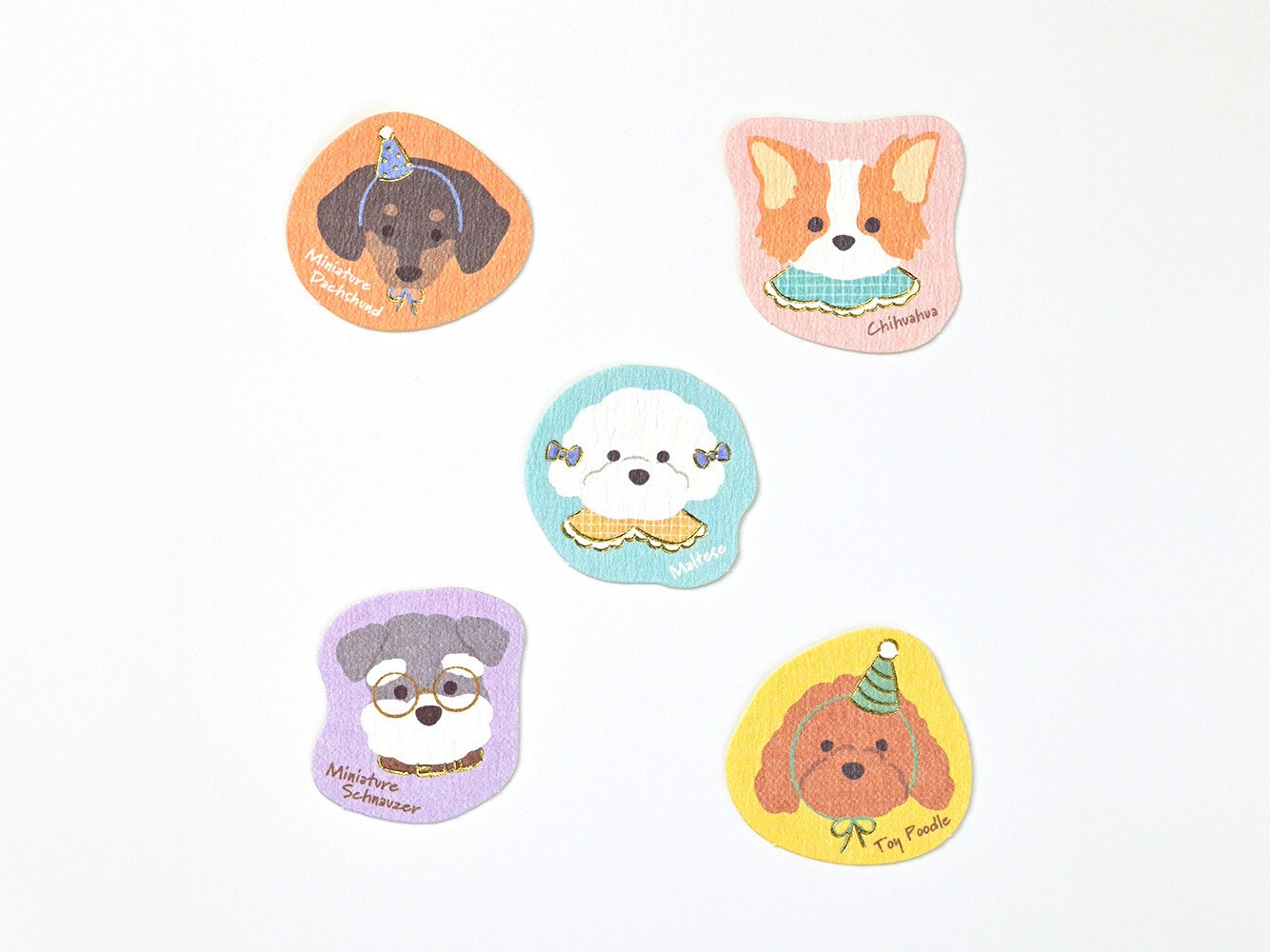 NB Co. Sticker Flakes - Happy Dogs