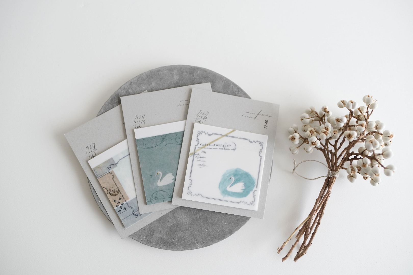 Yohaku Sticky Notes M-192 - Swan