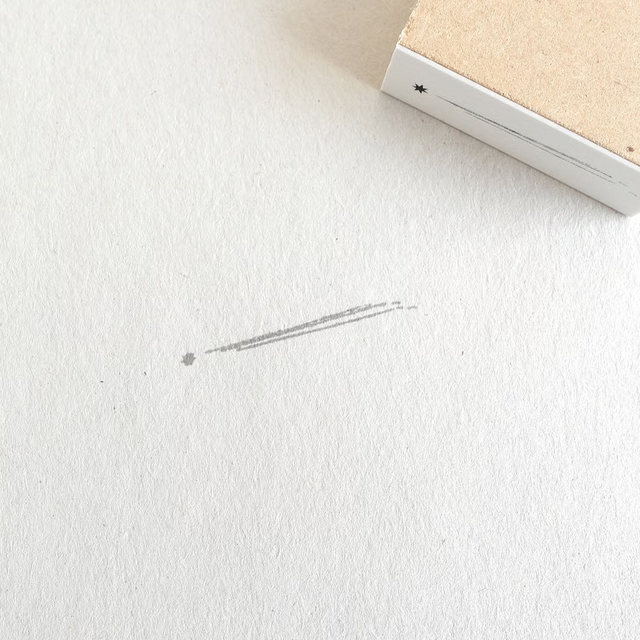 Yohaku Rubber Stamp S-122 - Nagareboshi