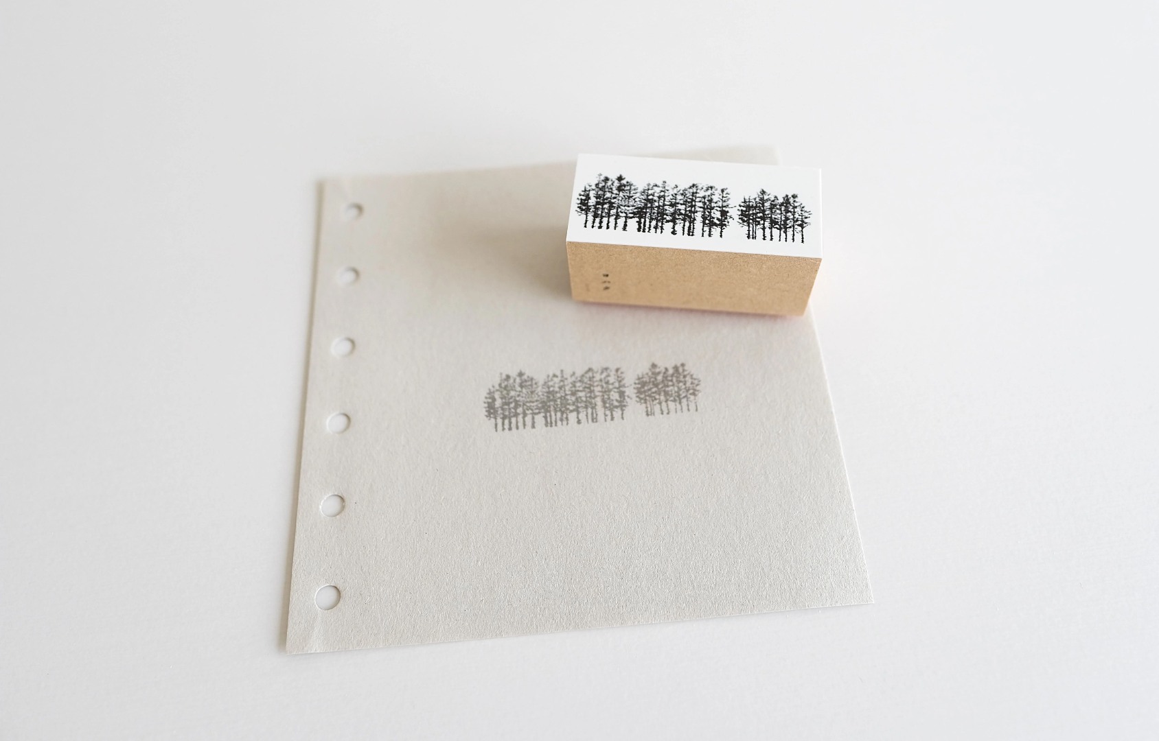 Yohaku Rubber Stamp S-116 - Night Forest
