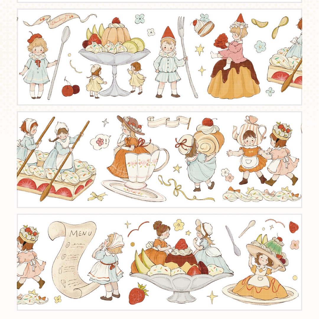 Shine PET Tape Sample - Caramel Squad