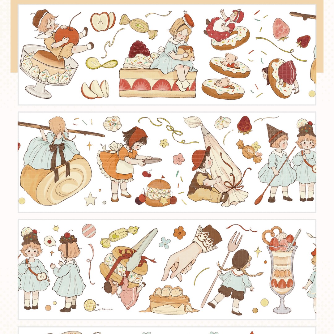 Shine PET Tape Sample - Caramel Squad