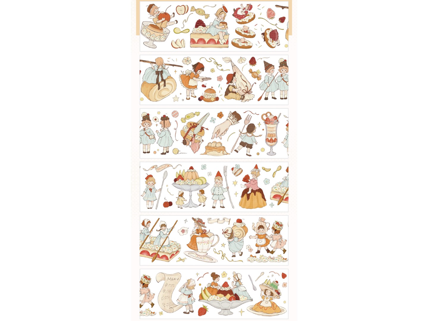 Shine PET Tape Sample - Caramel Squad