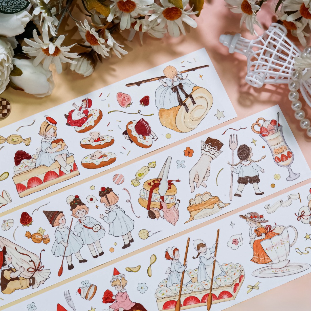 Shine PET Tape Sample - Caramel Squad