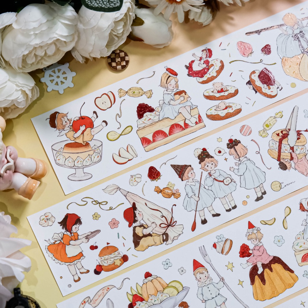 Shine PET Tape Sample - Caramel Squad